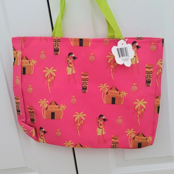 Hawaiian Tropical Island Themed Pattern Tote Bag - Picture 2 of 6